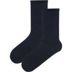 Lacivert Sıkmayan Lastik Bambu Soket Çorap - Standart - Mavi