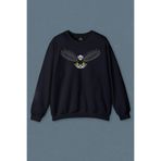 Lacivert Sweatshirt Black Eagle Şampiyon Kara Kartal Baskılı Unisex Sweat Lacivert