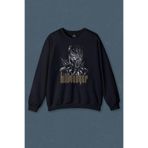 Lacivert Sweatshirt Golden Jaguar Black Panther Film Baskılı Unisex Sweat PSW01L-4168 Lacivert