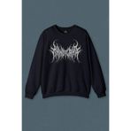 Lacivert Sweatshirt Gotik Kandyland Logo Candy Gothic Baskılı Unisex Sweat Lacivert