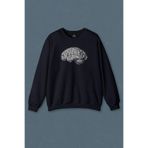 Lacivert Sweatshirt İnsan Beyni Kafayı Kulllan Beyin Zeka Baskılı Unisex Sweat Lacivert