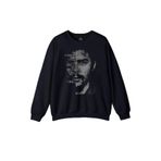 Lacivert Sweatshirt Metal Poster Ernosto Che Guevara Hafl Face Yarım Yüz Baskılı Unisex Sweat Lacivert