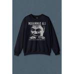 Lacivert Sweatshirt Muhammed Ali Box The Will Must Be Stronger Than The Skill Baskılı Unisex Sweat Lacivert