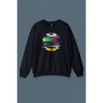 Lacivert Sweatshirt No Signal Teletex Nostalji Tv Tele Tex Baskılı Unisex Sweat Lacivert