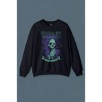 Lacivert Sweatshirt Skull Kurukafa Renkler Latince Urban Street Culture Wear Sokak Baskılı Unisex Sweat Lacivert
