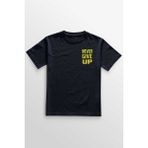 Lacivert Tişört Gym John Cena Wwe Never Give Up Amerikan Güreşi Ön Baskılı Tişört Unisex T-Shirt - 2XL