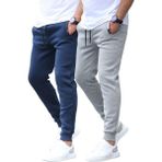 Lacivert/gri Basic 2'li Paket Erkek Eşofman Altı E7444 - Lacivert - Gri