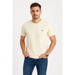 LACİVERTMEN Lacivertmen 2772 Soft Touch Basic - Erkek Ecru Renk Relax Tişört