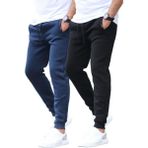 Lacivert/siyah Basic 2'li Paket Erkek Eşofman Altı E7444 - 2XL - Lacivert - Siyah
