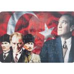 Laço Kids Atatürk - Türk Bayrak Frame Puzzle Lc071