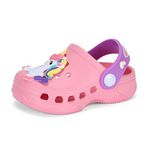 LACOFIA Küçük Çocuk Erkek Kız Bahçe Terlik Ayakkabı Kaymaz Plaj/Havuz Kaydırağı Çocuk Yaz Terlikleri, pinguin gri, 3.5/4 UK Child