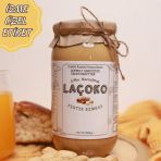 Laçoko 1 kg İsme Özel Şekersiz Glutensiz Vegan Doğal Çifte Kavrulmuş Yer Fıstığı Ezmesi