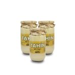Laçoko 3 Kg Cam Kavanoz Tahin -%100 Doğal - Şekersiz- Katkısız - Veganlara Uygun - İnce Öğütülmüş Susam - Geleneksel Lezzet - Kahvaltı İçin İdeal - Pekmezle Karıştırılabilir - Demir Kaynağı