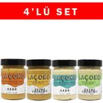 Laçoko 320 gr Çifte Kavrulmuş Fıstık, Çifte Kavrulmuş Parçacıklı Fıstık, Az Kavrulmuş ve Az Kavrulmuş Parçacıklı Fıstık Ezmesi