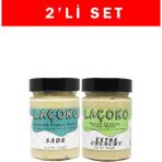 Laçoko 320 gr Deneme Serisi Az Kavrulmuş Fıstık ve Az Kavrulmuş Parçacıklı Fıstık Ezmesi