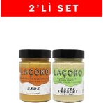 Laçoko 320 gr Deneme Serisi Çifte Kavrulmuş Parçacıklı Fıstık ve Az Kavrulmuş Fıstık Ezmesi