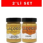Laçoko 320 gr Deneme Serisi Çifte Kavrulmuş ve Çifte Kavrulmuş Parçacıklı Fıstık Ezmesi