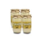 Laçoko 4 Kg Cam Kavanoz Tahin -%100 Doğal - Şekersiz- Katkısız - Veganlara Uygun - İnce Öğütülmüş Susam - Geleneksel Lezzet - Kahvaltı İçin İdeal - Pekmezle Karıştırılabilir - Demir Kaynağı