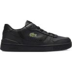 Lacoste 224 2 Sma T-Clip Set Leather Mens Sneaker Hakiki Deri Erkek Günlük Spor Ayakkabı Siyah