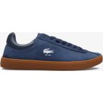 Lacoste 749SMA0133T Gu1 Baseshot Erkek Sneaker Lacivert Düz Taban Süet Malzeme ile Rahat Kullanım Sunar