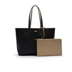 Lacoste Bayan Bayan Alışveriş Çantası LACOSTE BAG, Siyah (Siyah), L, Tote Çanta