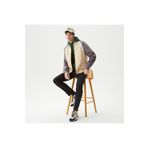 Lacoste BH0317 Kahverengi Erkek Gömlek Yaka Renk Bloklu Mont