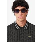 Lacoste Classic Fit Monogram Polo T-shirt Erkek Polo Yaka Tişört Gri