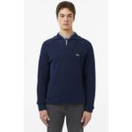Lacoste Classic Fit Uzun Kollu Yarım Fermuarlı Erkek Triko Kazak Lacivert - M - L