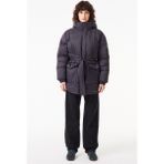 Lacoste Down Fill Water Repellent Womens Jacket Black Su Itici Dik Yaka Kapişonlu Kaz Tüyü Kadın Mont Siyah - 40