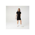 Lacoste EF5473 Siyah Polo Yaka Kadın Elbise