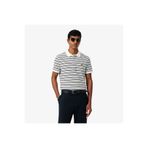 Lacoste Erkek Classic Fit Çizgili Gri Polo