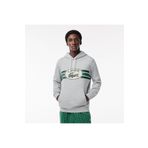 Lacoste Erkek Classic Fit Kapüşonlu Baskılı Gri Sweatshirt