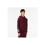 Lacoste Erkek Classic Fit Kapüşonlu Baskılı Kırmızı Sweatshirt
