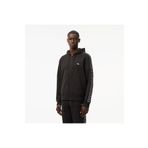 Lacoste Erkek Classic Fit Kapüşonlu Baskılı Siyah Sweatshirt