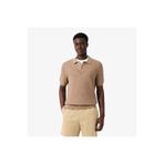 Lacoste Erkek Classic Fit Kısa Kollu Polo Yaka Açık Kahverengi Triko