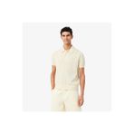 Lacoste Erkek Classic Fit Kısa Kollu Polo Yaka Krem Triko