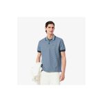 Lacoste Erkek Classic Fit Monogram Mavi Polo