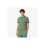 Lacoste Erkek Classic Fit Monogram Yeşil Polo