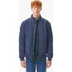 Lacoste Erkek Dik Yaka Kapitone Lacivert Mont - 166-Lacivert - 48