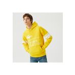 Lacoste Erkek Kapüşonlu Baskılı Sarı Sweatshirt