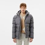 Lacoste Erkek Kapüşonlu Gri Şişme Mont - CCA-Gri - 54