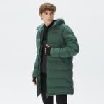 Lacoste Erkek Kapüşonlu Kapitone Haki Mont - 32H-Haki - 56