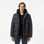 Lacoste Erkek Kapüşonlu Koyu Gri Mont - 050-Gri - 60