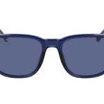 Lacoste Erkek L6029s Dikdörtgen Güneş Gözlüğü, Şeffaf Mavi, 53/19/145