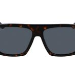 LACOSTE Erkek L984s Dikdörtgen Güneş Gözlüğü, Karanlık Havana, One Size