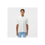Lacoste Erkek Oversize Fit Yarım Fermuarlı Beyaz Polo
