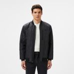 Lacoste Erkek Regular Fit Dik Yaka Kapitone Siyah Mont
