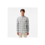 Lacoste Erkek Regular Fit Ekose Keten Koyu Mavi Gömlek