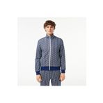 Lacoste Erkek Regular Fit Fermuarlı Monogram Lacivert Sweatshirt