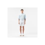 Lacoste Erkek Regular Fit Keten Beyaz Bermuda Şort